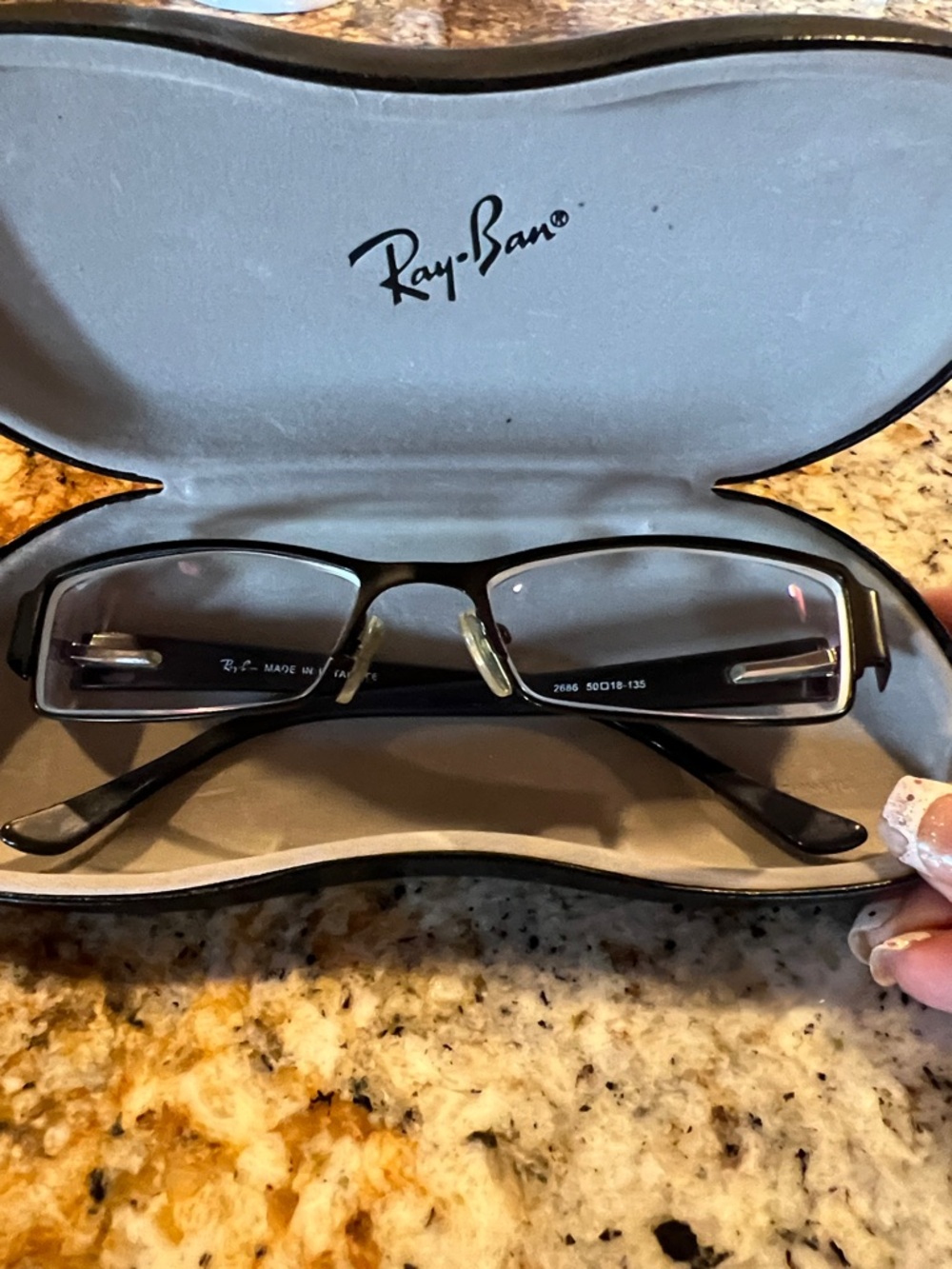 Ray-Ban Black Rectangular Eyeglass